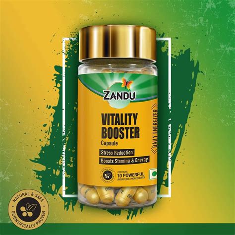 Buy ZANDU VITALITY BOOSTER CAPSULES BOTTLE OF 60 Online & Get Upto 60% ...