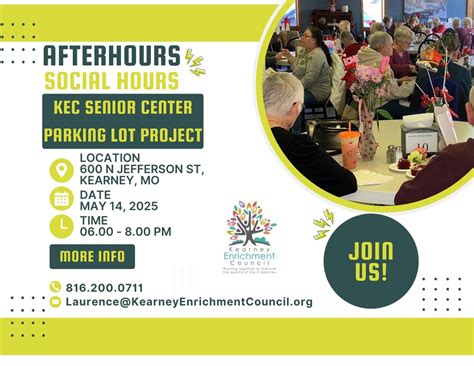 After Hours Social Hours-KEC Senior Center Parking Lot Project, Kearney ...