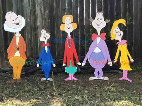 NEW Whoville Characters GRINCH Inspired Sign Yard Art - Etsy