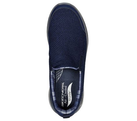 Skechers Navy/Blue Go Walk Arch Fit Rambler Men Walking Shoes - Style ...