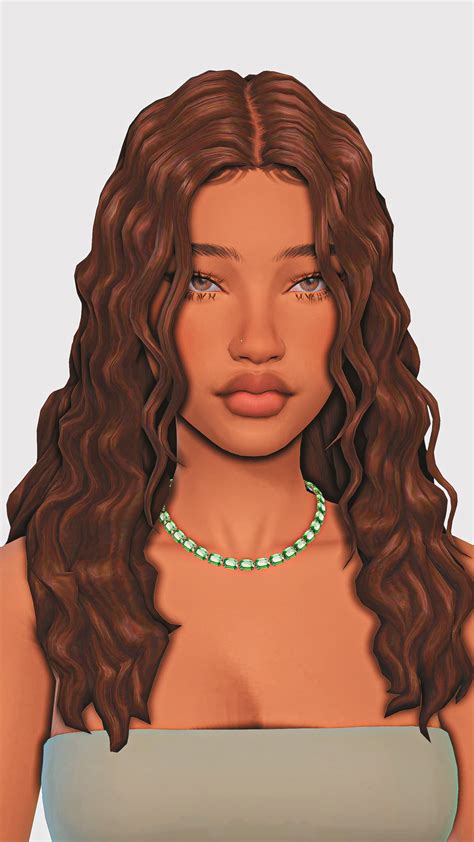 Curly Hair Maxis Match Edition Part 1 in 2025 | Sims 4 curly hair, Sims ...