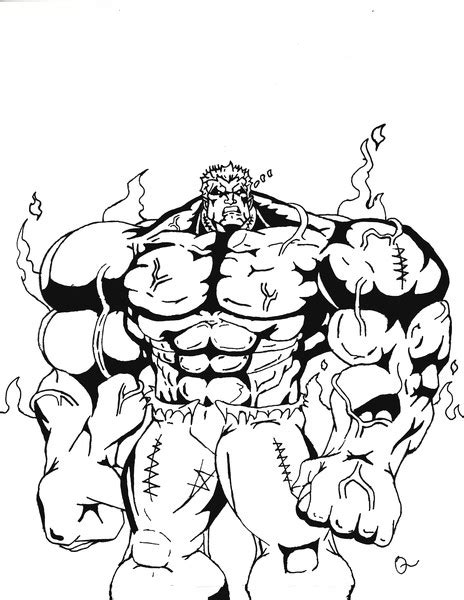 Red Hulk - Free Coloring Pages