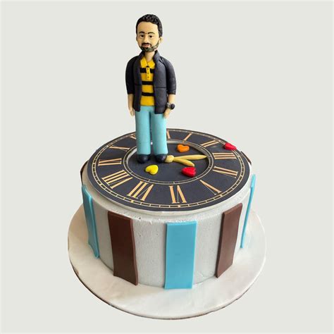 The standing Man Clock cake | Custom Cakes | Crave by Leena, Bangalore