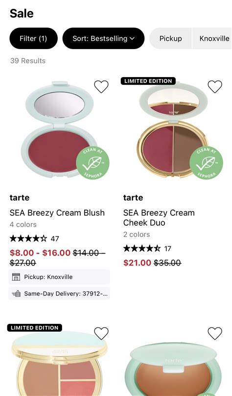 Tarte at Sephora: select products on sale up to 40%+ off, stacks with ...