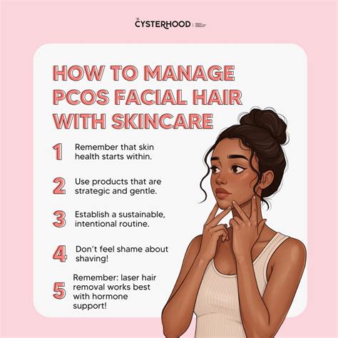 Skincare Routine For PCOS Facial Hair:How to Treat Hirsutism