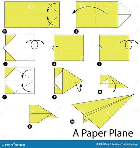 Origami Paper Airplane Instructions