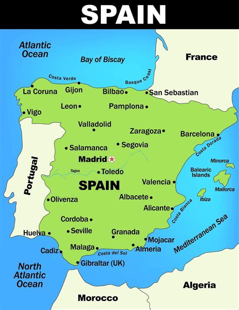 Printable Spain Map