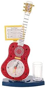SS Traders Beautiful and Classy Guitar Shaped Analogue Table/Desk Clock ...