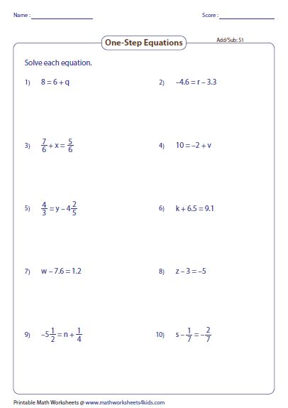 Image result for One Step Equations Coloring Worksheet