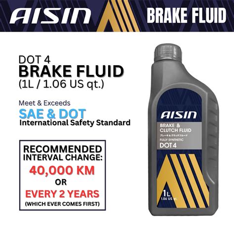 Aisin Brake Fluid DOT-4 (1L) | Shopee Malaysia
