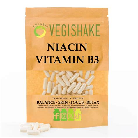 100g Vitamin B3 Nicotinic Acid Flushing Supplement USA Pure Niacin ...