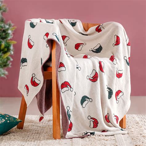 Santa Hat Christmas Sofa Throw Blanket Online - Premium Throw Blanket ...