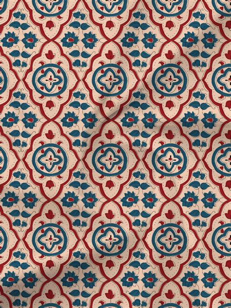 BasicX 100% Cotton 120 TC Blue Printed Single Bedsheet with 1 Pillow C