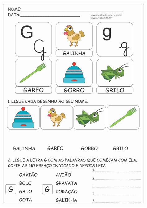 Brincadeiras Com A Letra G - RETOEDU