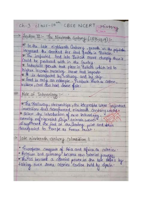 1000051010 - CBSE Class 10 History NCERT Chapter 3 Notes - Studocu