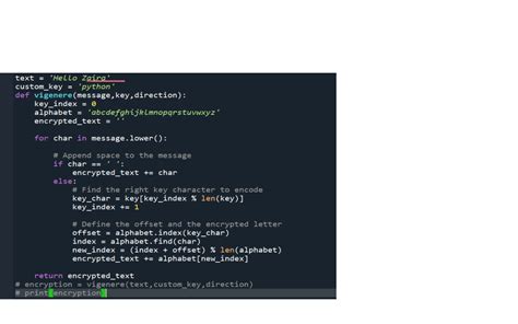 Image result for Auto Key Cipher Code in Python