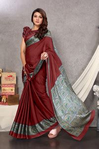 Buy MIRCHI FASHION Printed, Blocked Printed Kalamkari Chiffon ...