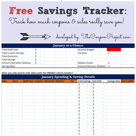 Excel Savings Tracker Template
