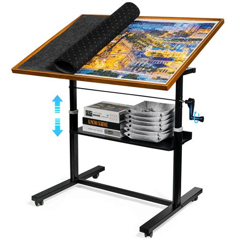 Amazon.com: Sunix 1500 Pieces Jigsaw Puzzle Table with Legs, 36"x26 ...