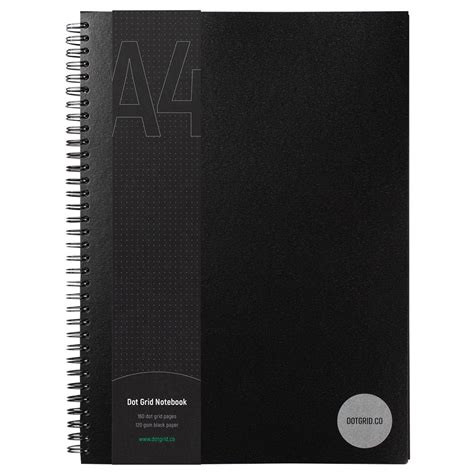 Black Paper Notebooks | Notebooks with Black Pages | Dotted Journals ...