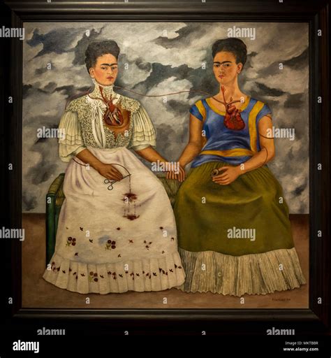 Painting by Frida Kahlo 'Two Fridas', 1939, Museum of Modern Art ...