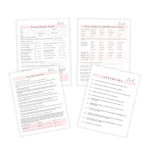 Facial Client Intake Forms, Intake, Consent, Aftercare Instruction | 75 ...