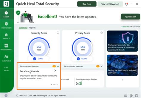 All You Need To Know About Security And Privacy Score on Quick Heal ...