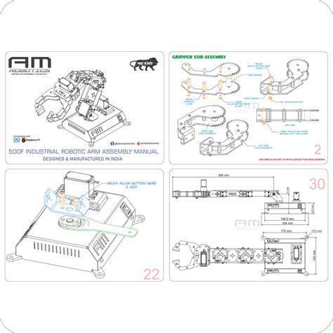5DOF Industrial Robotic Arm DIY Kit – Am Robotics