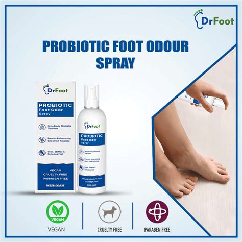 Buy DR FOOT PROBIOTIC FOOT ODOR SPRAY - 100ML Online & Get Upto 60% OFF ...