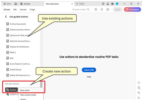 Automate Guided Actions in Adobe® Acrobat®