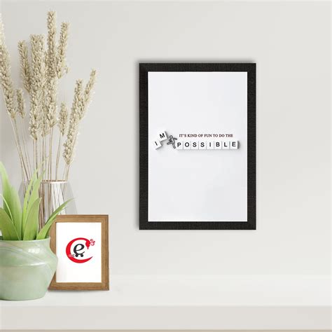 Possible Motivational Quote Satin Matt Texture UV Art Painting ...