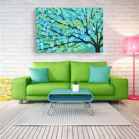 Inephos Fabric Abstract Wall Painting, Multicolour, Abstract, 91cm X ...