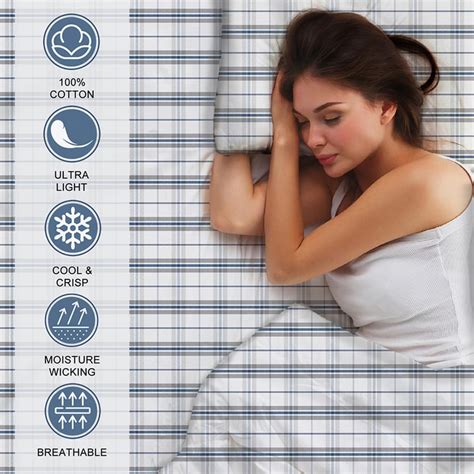 Buy LAYERS Emaline Cotton 144TC Checked 2Pcs Single Bedsheet Set from ...