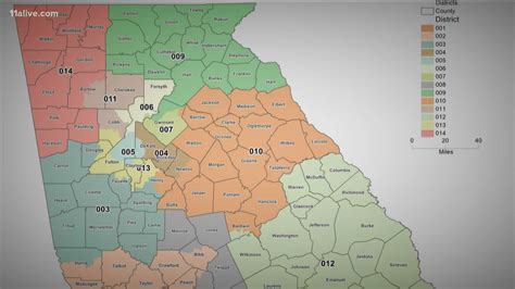 Map of new congressional districts in Georgia | Draft released ...