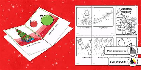 Christmas Counting Emergent Reader (teacher made) - Twinkl