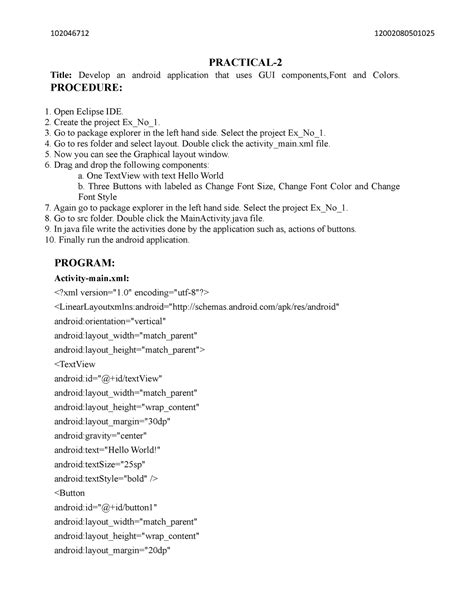 Ishita-MAD-2 - mobile dev. - Computer science - CVM University - Studocu