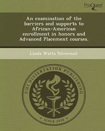 Buy An Examination of the Barriers and Supports to African-American ...