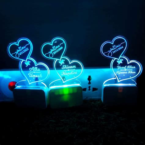 Buy BnC Gifts Couple Name Lamp for Couple | Best Gift for Anniversary ...