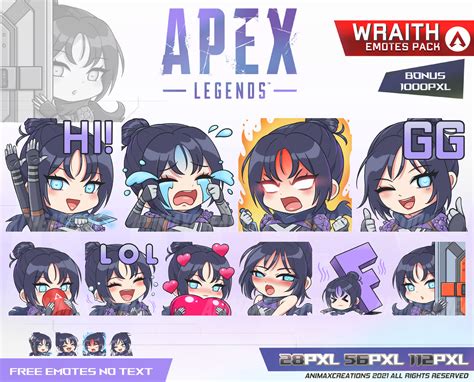 Wraith Apex Legends Emotes Wraith Apex Legends Chibi Apex - Etsy India