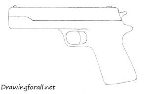 Image result for Simple Gun Drawing Tutorial