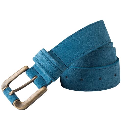 Teal Blue Suede Belt | Ladies Country Clothing | Cordings