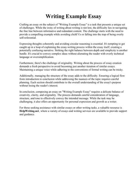 Image result for Example of a Good Essay