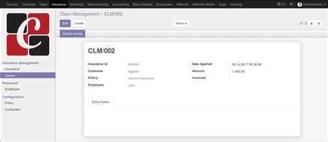 Image result for Odoo Insurance Module