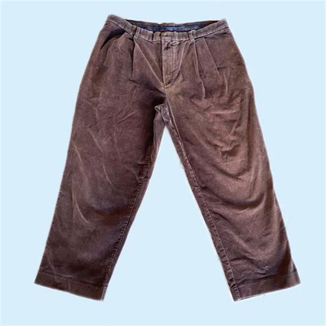 Roundtree & Yorke Corduroy Brown Pants Size... - Depop