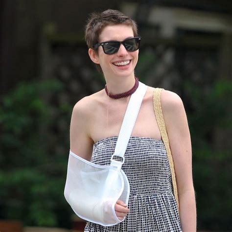 Anne Hathaway: Why Is the Actress Wearing a Cast?!