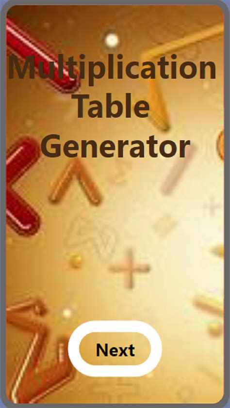 Multiplication Table Generator by David:Amazon.in:Appstore for Android