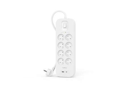 Parafoudre Belkin PARAFOUDRE 8 PRISES FR + 1 USB-C + 1 USB-A | Darty
