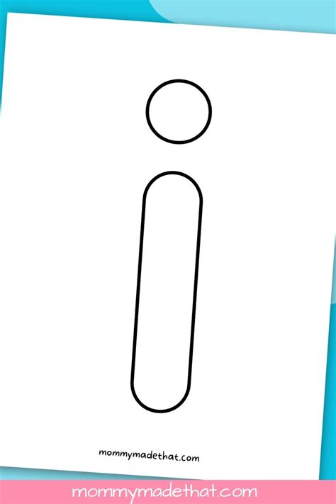 Printable Letter I Template - Free Printable