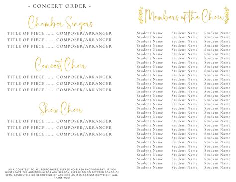 Image result for Ensemble Concert Program Proper Layout