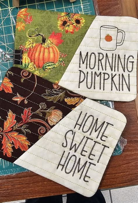 In-The-Hoop Mug Rug, Adirondack Quilts LLC, Glens Falls, December 9 ...